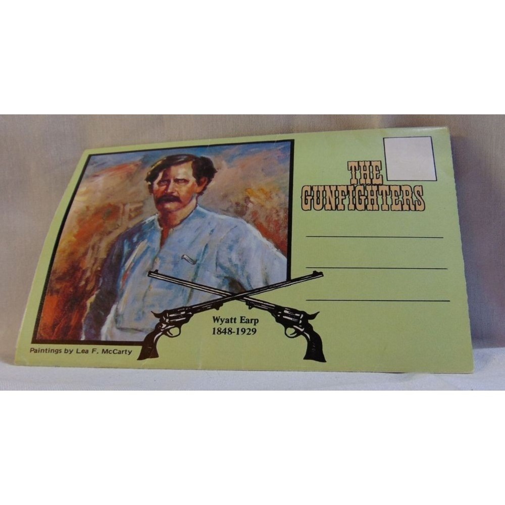 Gunfighters Postcard Booklet The Gunfighters 1981‎ Vintage Western Art